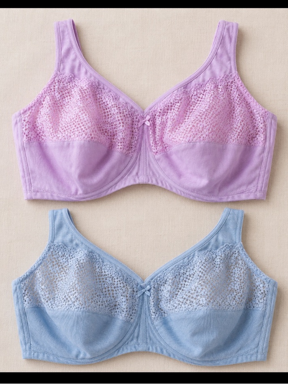 Glamorise MagicLift Bra Lot 42G Wireless Full Coverage Lace Comfy Support  1064